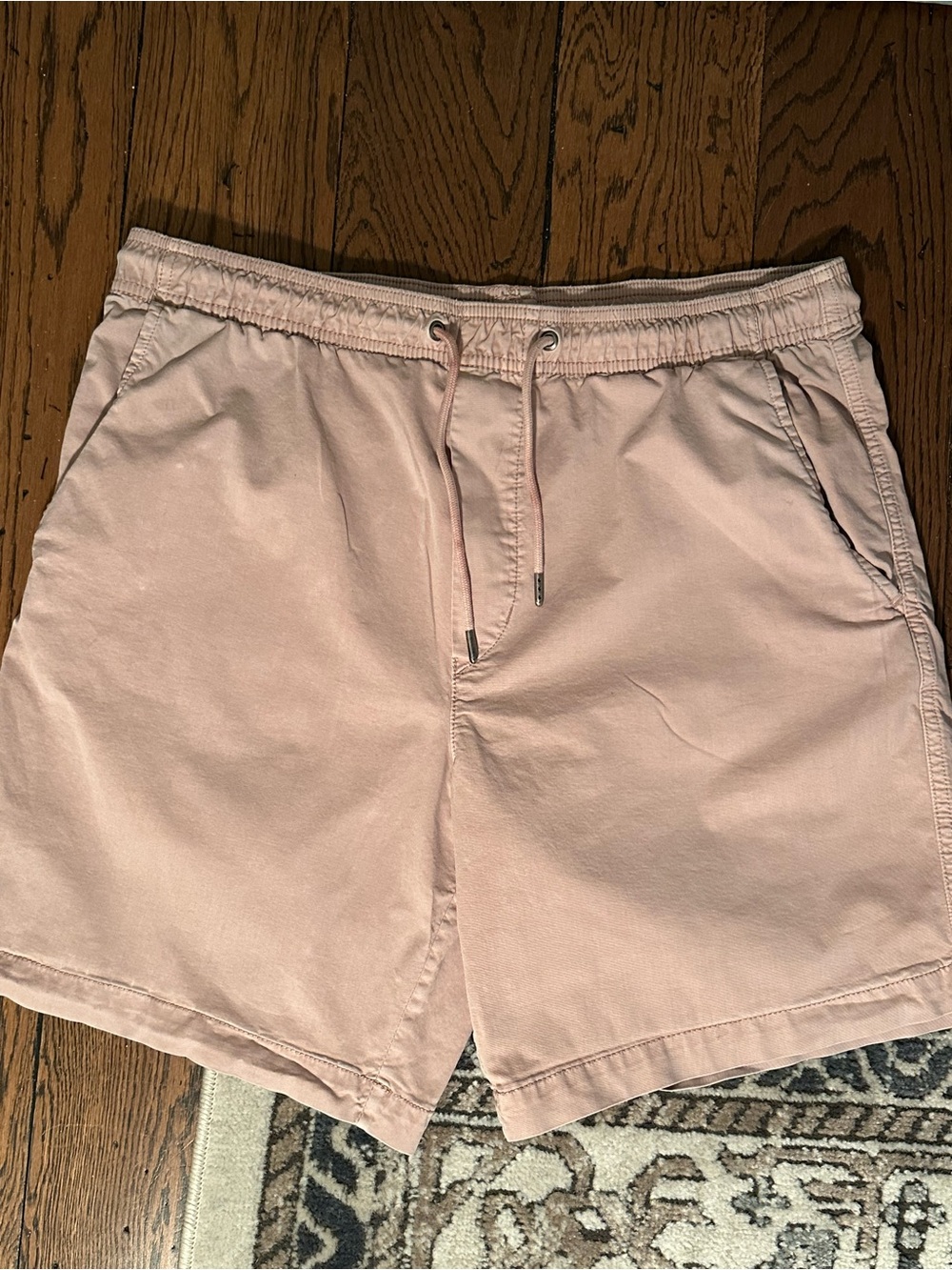 American Eagle Outfitters Light Pink Flat Front Drawstring Shorts